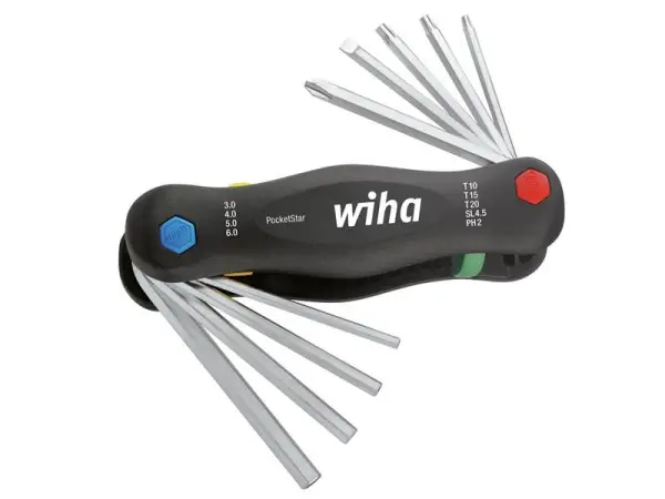 Wiha - Tacar Ilchumhacht Teasaigh PocketStar, 9-Píosa, Cruach Cróimiam-Vanadaim