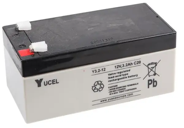 YUASA Yucel 12V 3.2Ah Sealed Lead Acid Battery