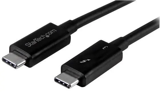 StarTech Cabo Thunderbolt 3 USB-C 40Gbps, 0.8m Preto