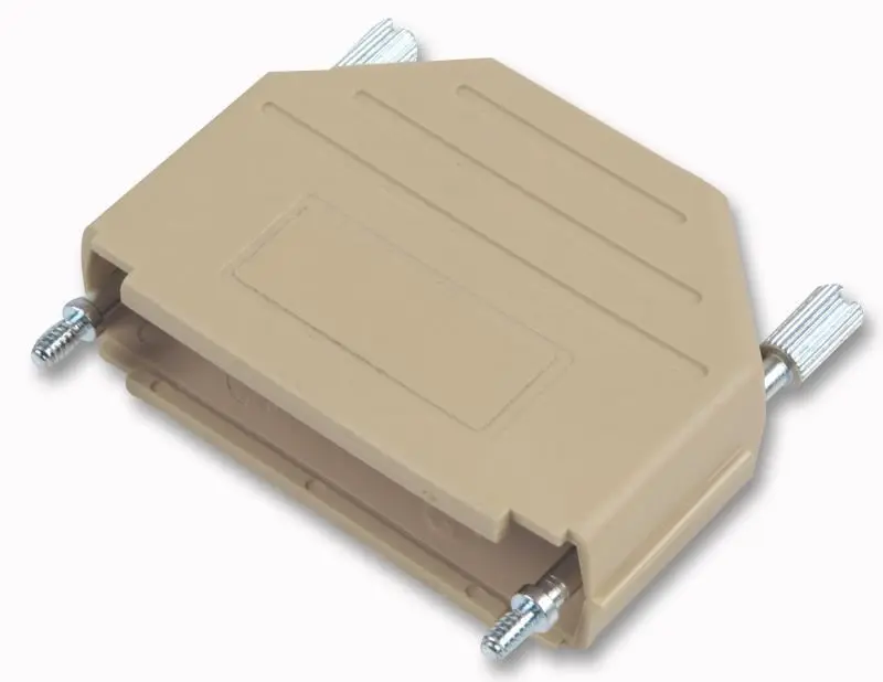 MH CONNECTORS D-subカバー プラスチック製 上出線タイプ 25ピン ライトグレー