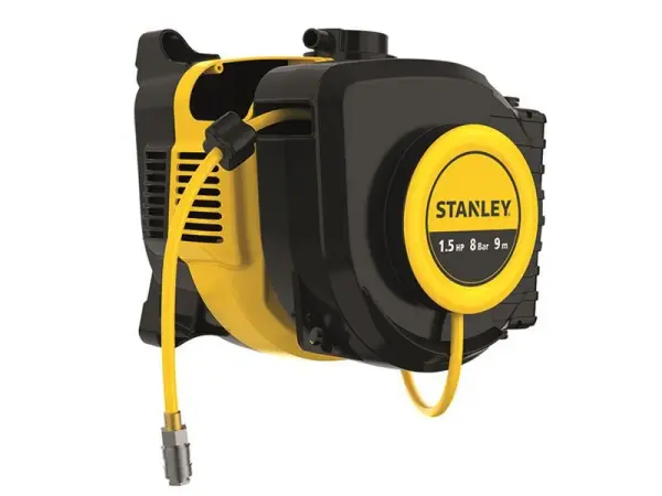 Enrolador de Mangueira de Ar Montado na Parede STANLEY® 1.5CV 8 Bar 9m