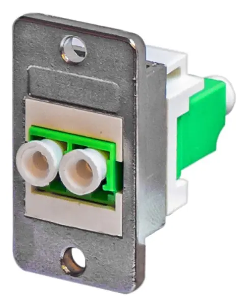 TUK LC APC シングルモード デュプレックス ファイバーキーストーンモジュール（パネルマウント）