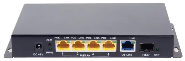 PRO WIFI Switch PoE Gigabit 4 Porte 48V con Porta SFP