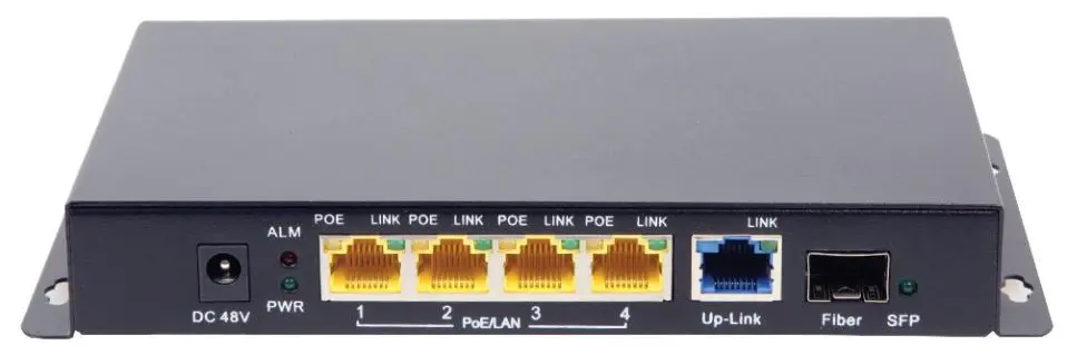 PRO WIFI Switch PoE Gigabit 4 Porte 48V con Porta SFP