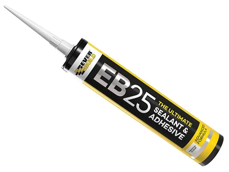 Everbuild EB25 Sigillante Adesivo Ibrido, Trasparente, 300ml