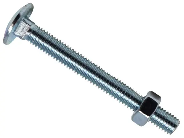 METALMATE® Βίδα Hex Κυρτή Τετραγωνική & Περίδινιο ZP M8 x 75mm (25τμχ)