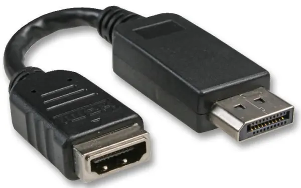 Adaptador PRO SIGNAL DisplayPort para HDMI, 1080p, 45mm