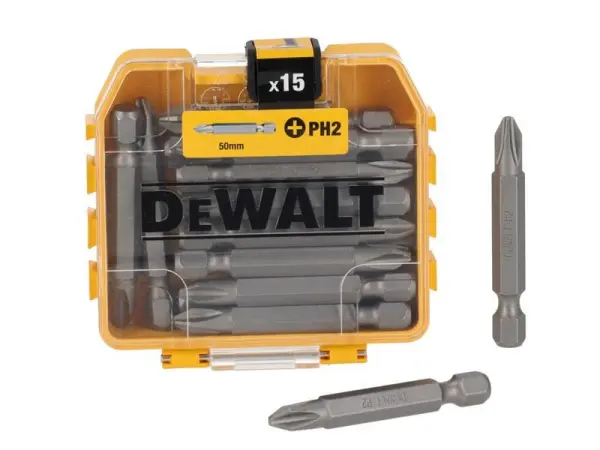 DEWALT DT70912 Standard Phillips PH2 Screwdriver Bits (Pack of 15)