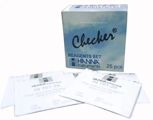 HANNA INSTRUMENTS Chlorine Checker Reagent, Pack of 25