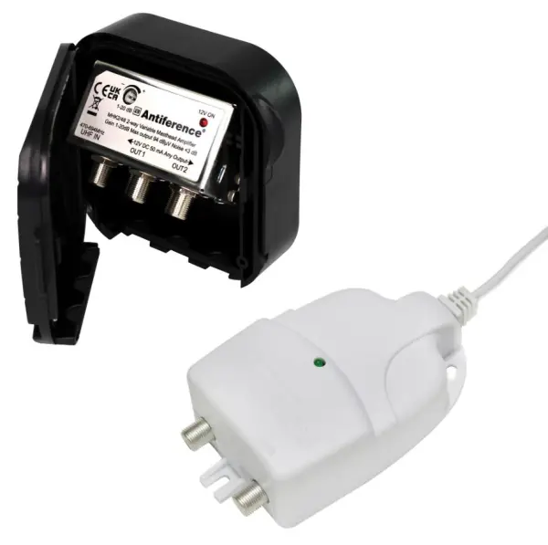 ANTIFERENCE 75 Series - Sada hlavové zesilovače s nastavitelným ziskem, 1 vstup