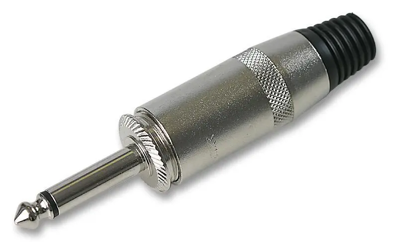 NEUTRIK ג'אמבו תקע אודיו 6.35 מ״מ, 2-קוטבי, פליז מצופה ניקל