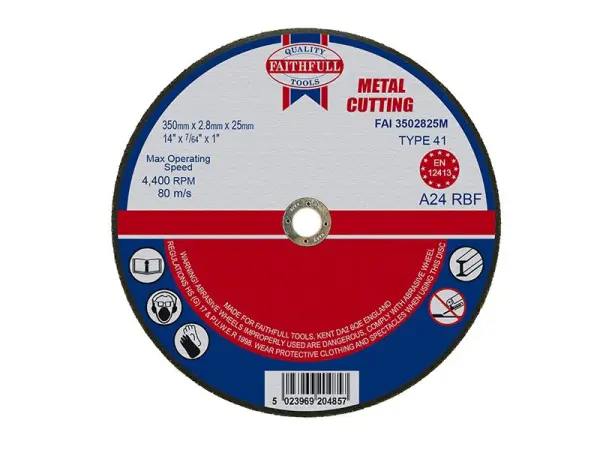 Faithfull Metal Cut-Off Disc 355mm x 2.8mm x 25.4mm