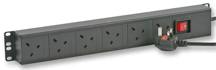 POWERDATA TECHNOLOGIES - 6位垂直式19吋機櫃PDU電源分配器