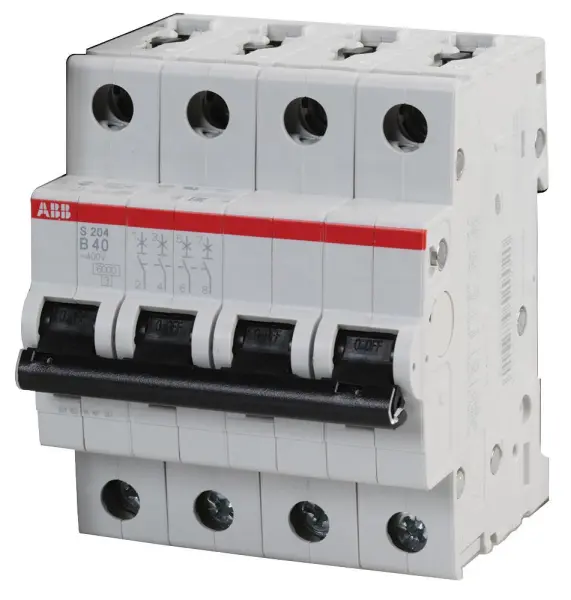 ABB 40A 4-Pole Type B MCB Circuit Breaker