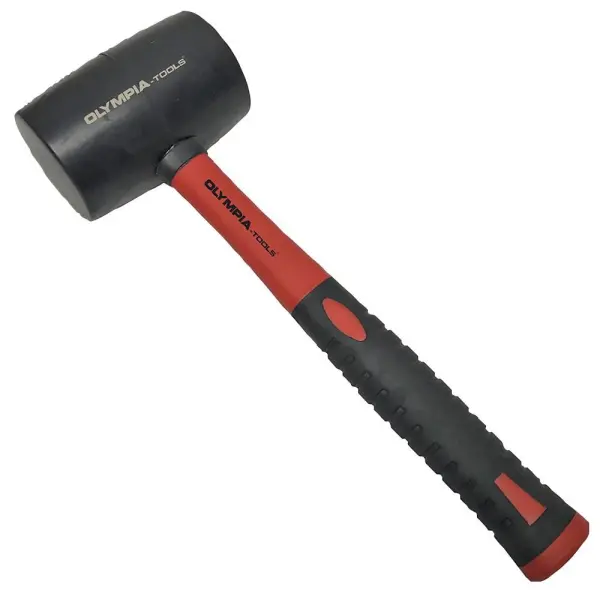 Olympia Tools 453g (16oz) Rubber Mallet with Fibreglass Handle