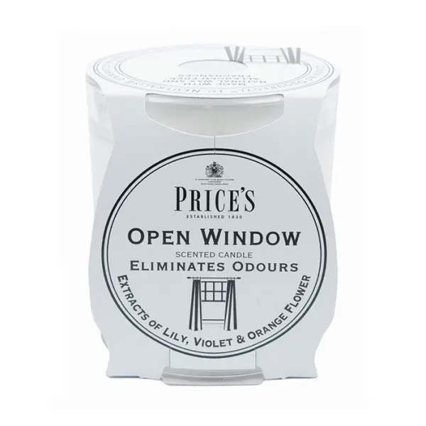 Price's Open Window Scented Jar Candle, Lily, Violet & Orange Flower, 383g