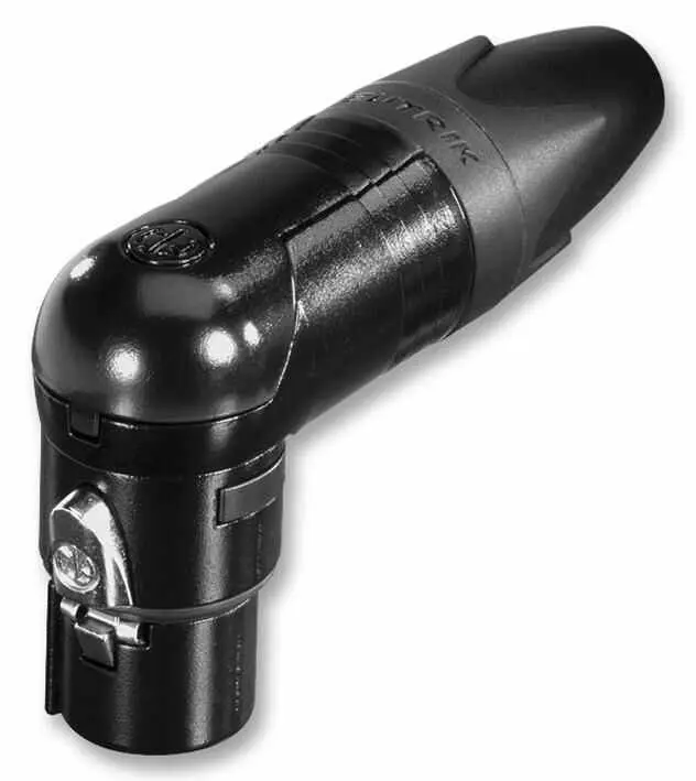 NEUTRIK - Soicéad XLR NC3FRX-BAG, 3 Phol, 90°