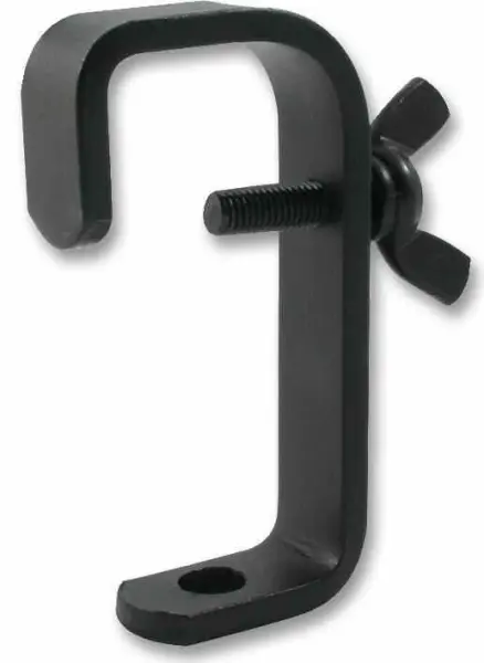 Doughty 후크 클램프 M10 볼트 & 윙너트 포함, 블랙, 50mm