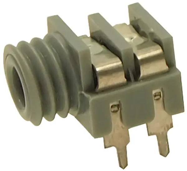 Connecteur Jack Mono 3,5 mm CLIFF à montage panneau, PCB, Gris