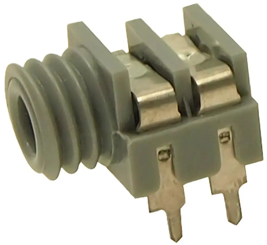 CLIFF Presa Jack Mono 3.5mm, Montaggio a Pannello, PCB, Grigio