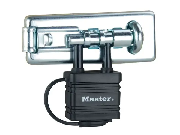 Master Lock Bolt Hasp with Integrated Lock, 110mm
