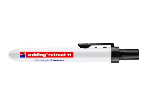 edding Retract 11 Permanent Marker, Black