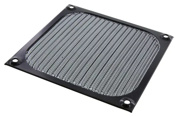 Multicomp Pro EMI/RFI Fan Filter Assembly, Aluminium / Stainless Steel - Black Stainless 120mm