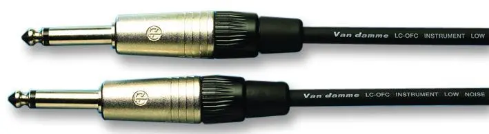 VDC 6.35mm (1/4インチ) モノジャックからジャック リードケーブル 3m ブラック