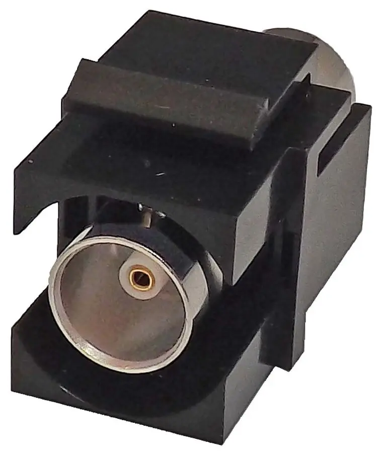 TUK BNC 75옴 울트라 HD 12GHz 키스톤 커플러, 블랙