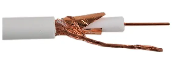 PRO POWER Cable Coaxial 100U, Blanco, 100m