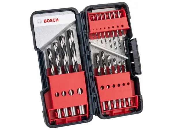 Bosch HSS Twist PointTeQ Drill Bit ToughBox Set, 18-Piece