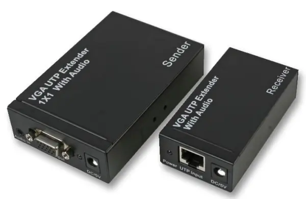 Pro Signal - Kit d'extension VGA et Audio via CAT5e/6, 300m