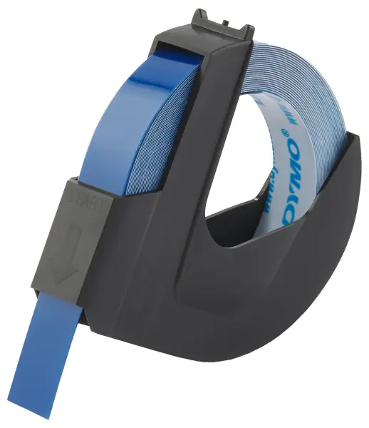 DYMO Embossing Adhesive Tape 9mm x 3m - White Blue