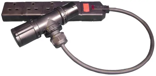 PCE CEE T-Connect 16A 230V Plug & Socket with 0.5m UK Extension