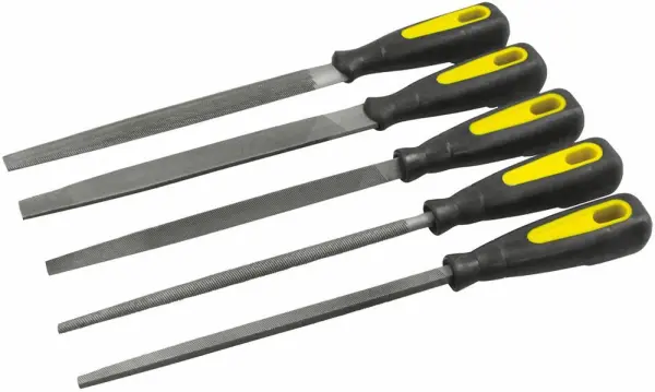 Rolson 8” (200mm) Engineers File Set, 5 Piece, 798g
