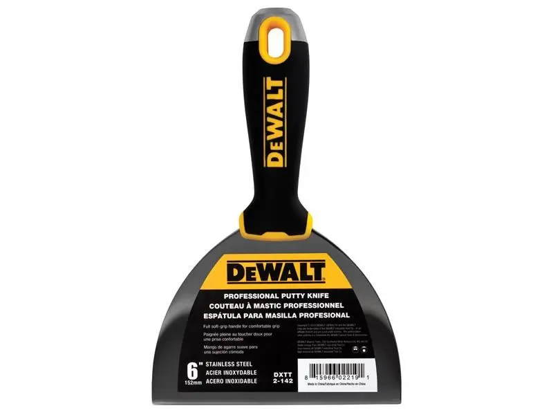 DEWALT Hammer End Jointing & Filling Knife, 150mm (6in), Stainless Steel
