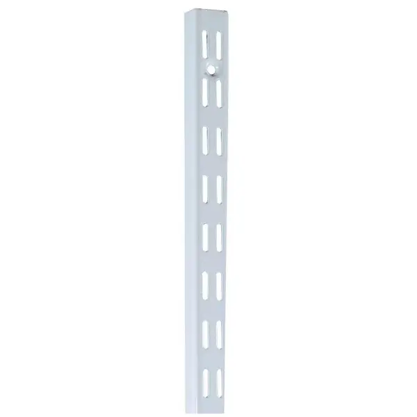 ARRONE - Twin Slot Shelving Upright, White - 1000mm