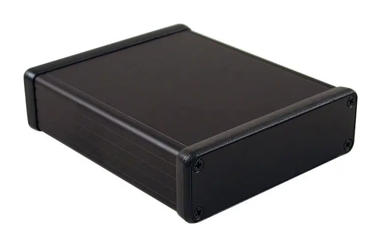 Hammond Black Extruded Aluminium PCB Enclosure, 160x78x27mm