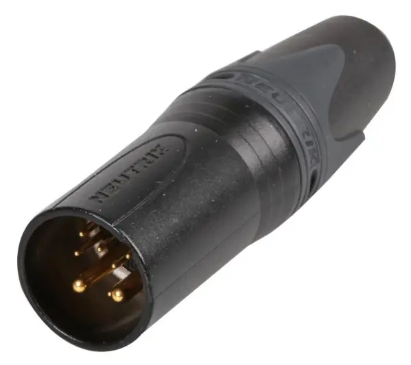 NEUTRIK - 8+2 路 XLR 插頭 (黑色金屬結構，帶安全鎖)