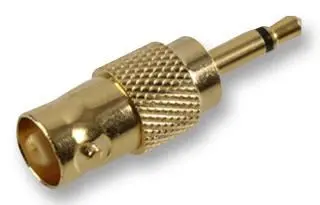 PRO SIGNAL Adattatore da Presa BNC a Jack 3,5mm, Dorato