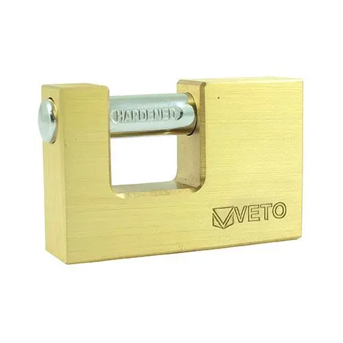 Timco Candado Rectangular de Latón, 75mm, Alta Seguridad