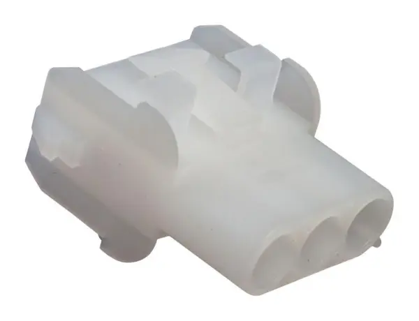 Boîtier de réceptacle 3 voies AMP TE CONNECTIVITY, pas de 6,35 mm