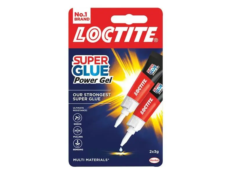 Loctite Super Glue Power Gel 3g Twin Pack
