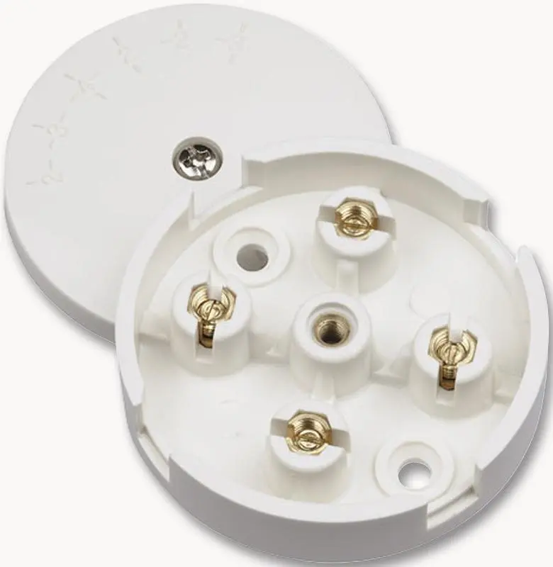 Boîte de jonction robuste CLICK 5A, 4 bornes, blanc