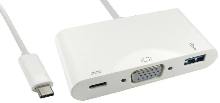 PRO SIGNAL USB-C to VGA & USB 3.0 Adaptor with Power Delivery