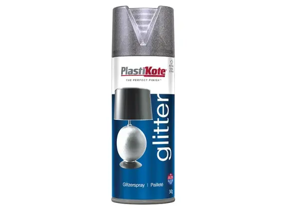 PlastiKote Glitter-Sprühfarbe Silber 400ml