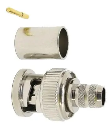 VDC BNC krimpovací konektor 75 Ohm pro kabel RG6U a frekvence do 3GHz