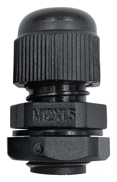 PRO-ELEC M20 Nylon IP68 Cable Gland - Black
