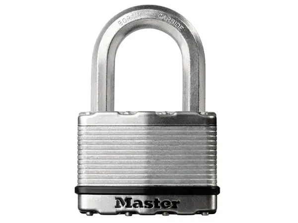 Master Lock - Excell™ 層壓鋼 50毫米掛鎖配4針鎖芯 - 25毫米鎖扣