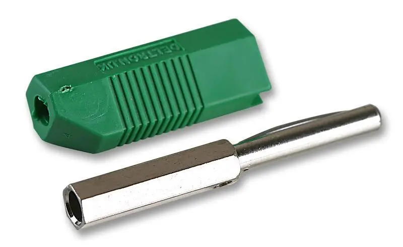 DELTRON 4mm Opstapelbare Groene Plug, 16A